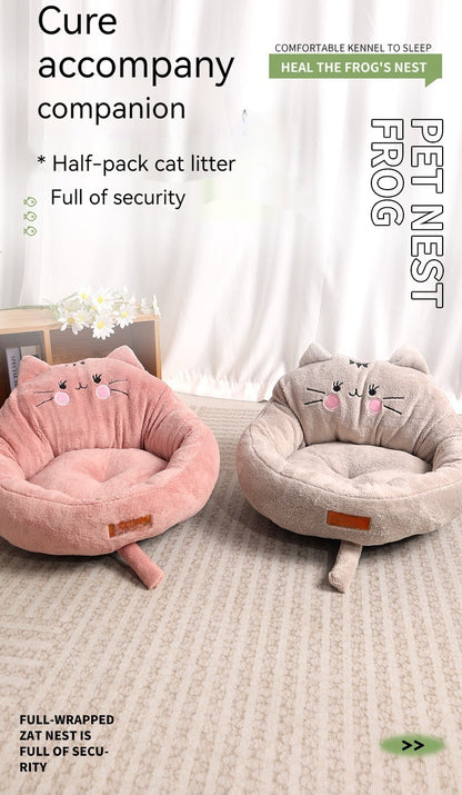 Big And Small  Trending Cartoon Pet Bed Dog Bed Cat Nest